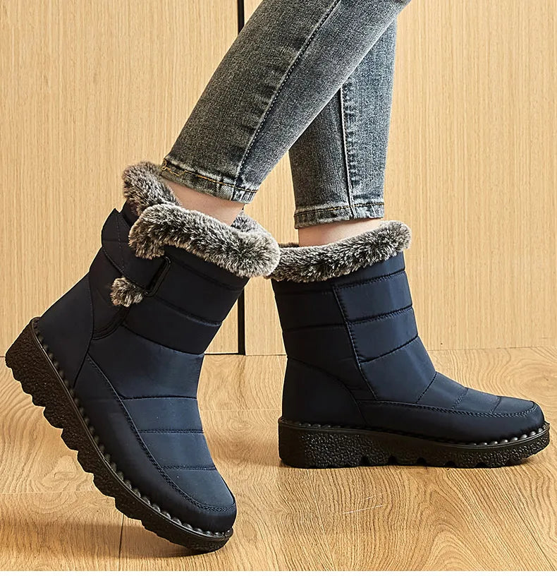 Women's HAJINK Waterproof Winter Ankle Boots with Fur