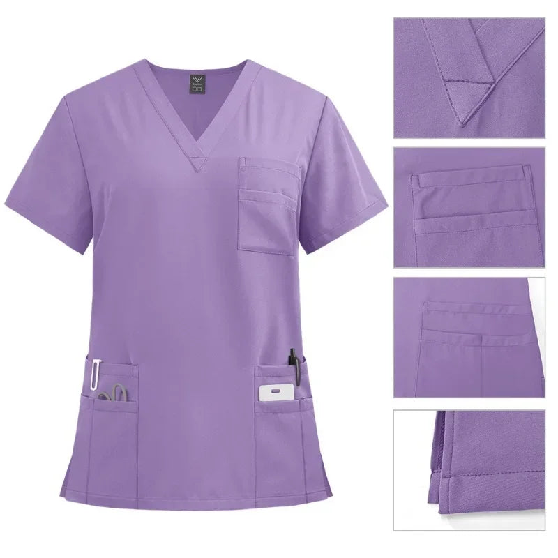 Unisex Medical Uniforms Men Women Nursing Clothes Beauty Costume Nurse