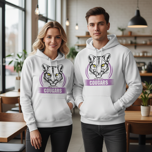 Unisex Cougars Hooded Sweatshirt - Cozy & Stylish Comfort - Pack Of: 1