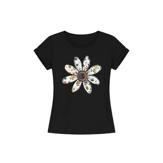 Women's Plus Size Daisy Floral Graphic T-Shirt