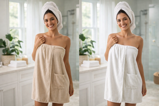 Women's Spa Bath Wrap Towel - Luxury Microfiber Strapless Robe, Ultra-Soft 100% Polyester Shower Towel