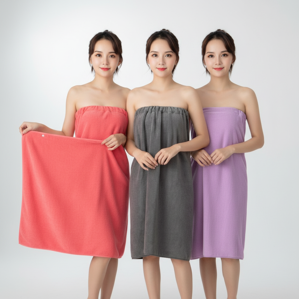 Women's Versatile Microfiber Bath Wrap - Premium Soft Handmade Towel for Spa, Salon, Sauna & Home