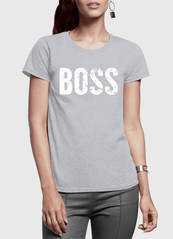 Women's "BOSS" Graphic T-Shirt - Premium 100% Cotton Soft Casual Tee