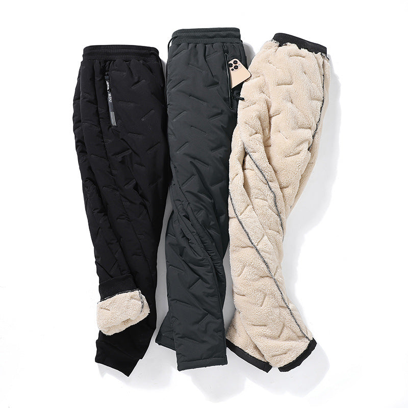 Men's Cozy Velvet Fleece Pants for Winter Comfort & Style