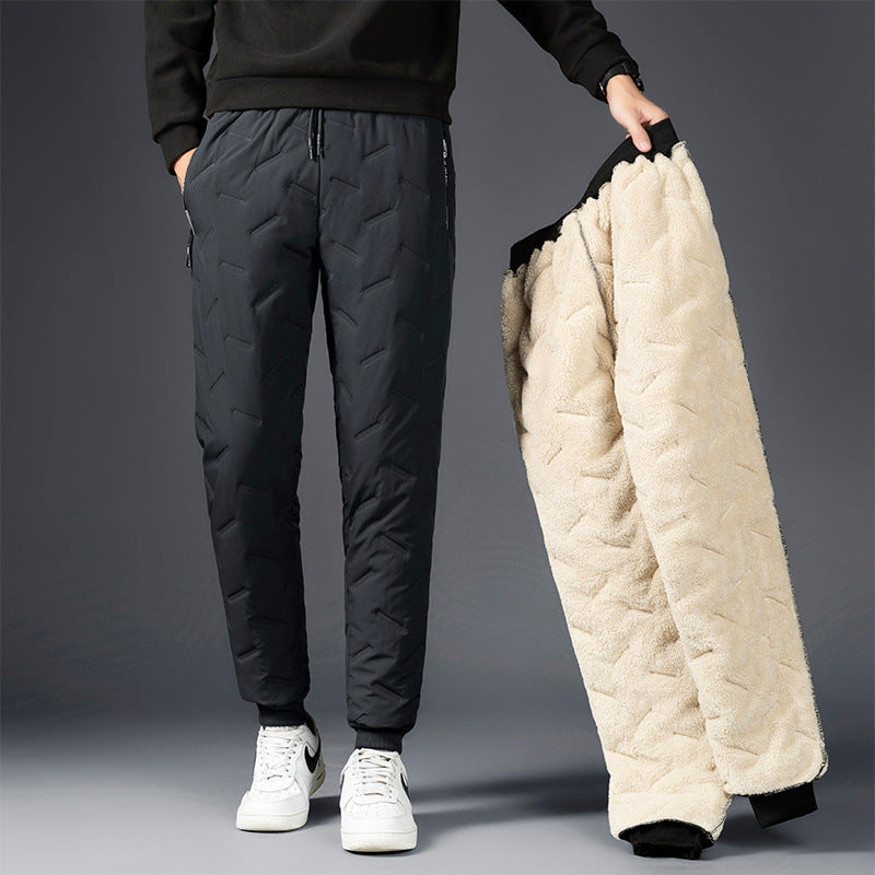 Men's Cozy Velvet Fleece Pants for Winter Comfort & Style