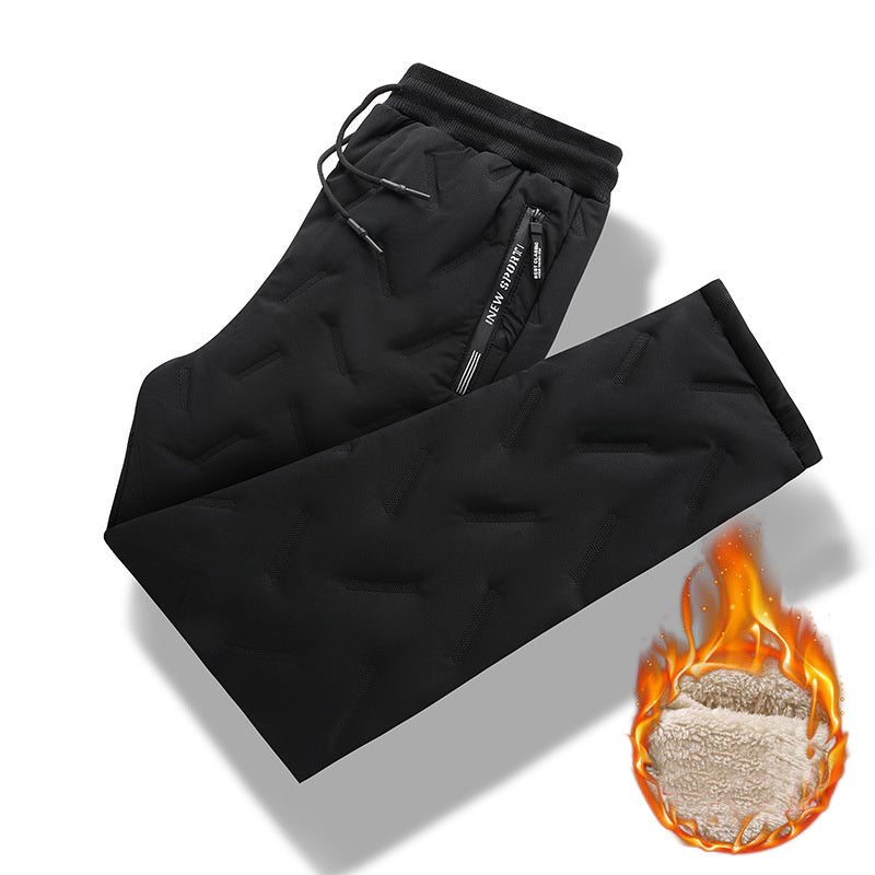 Men's Cozy Velvet Fleece Pants for Winter Comfort & Style