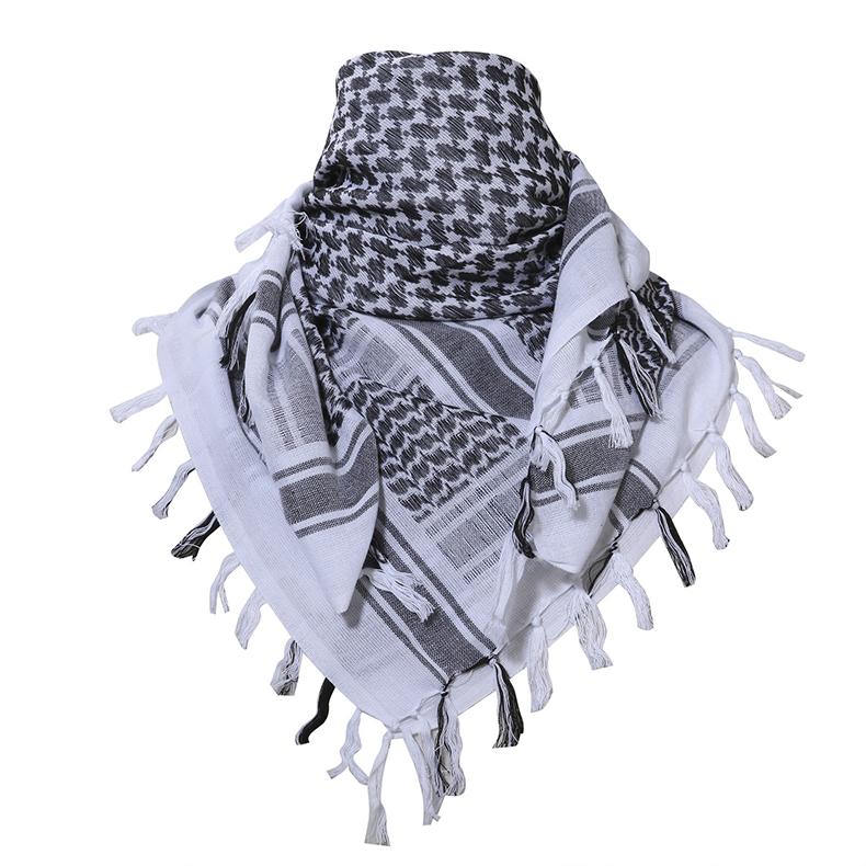 Men's Tactical Shemagh Scarf - Military Keffiyeh Cotton Blend