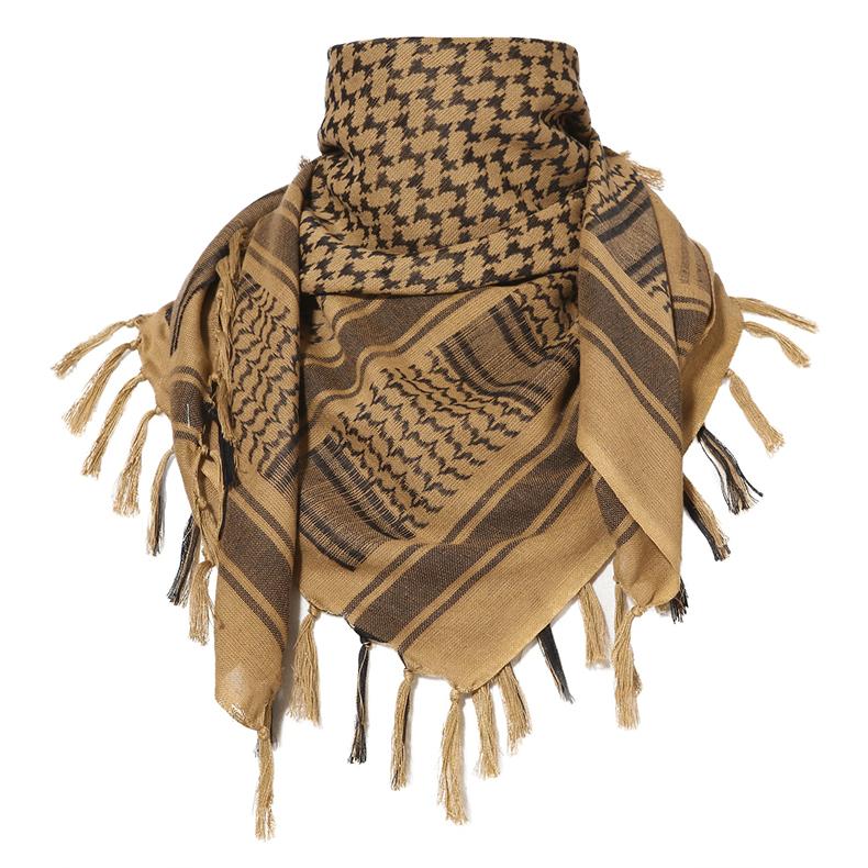 Men's Tactical Shemagh Scarf - Military Keffiyeh Cotton Blend