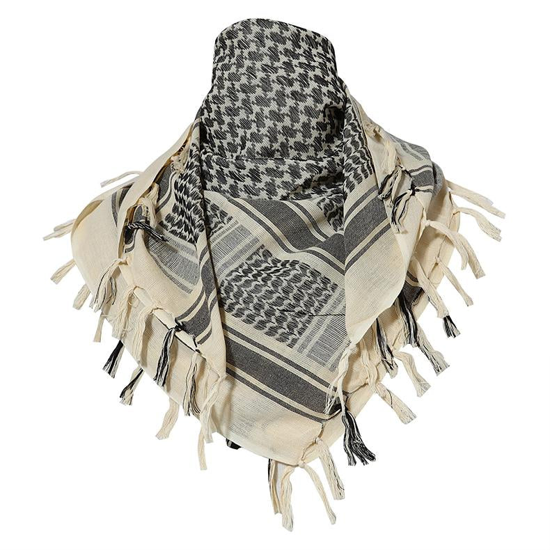 Men's Tactical Shemagh Scarf - Military Keffiyeh Cotton Blend
