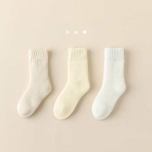 Unisex Baby Mid-Calf Socks - Soft Combed Cotton in Candy Colors for Fall & Winter