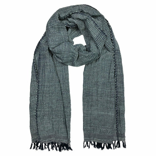 Unisex Ethiopian Stripe Cotton Scarf - Eco-Friendly Wrap Shawl