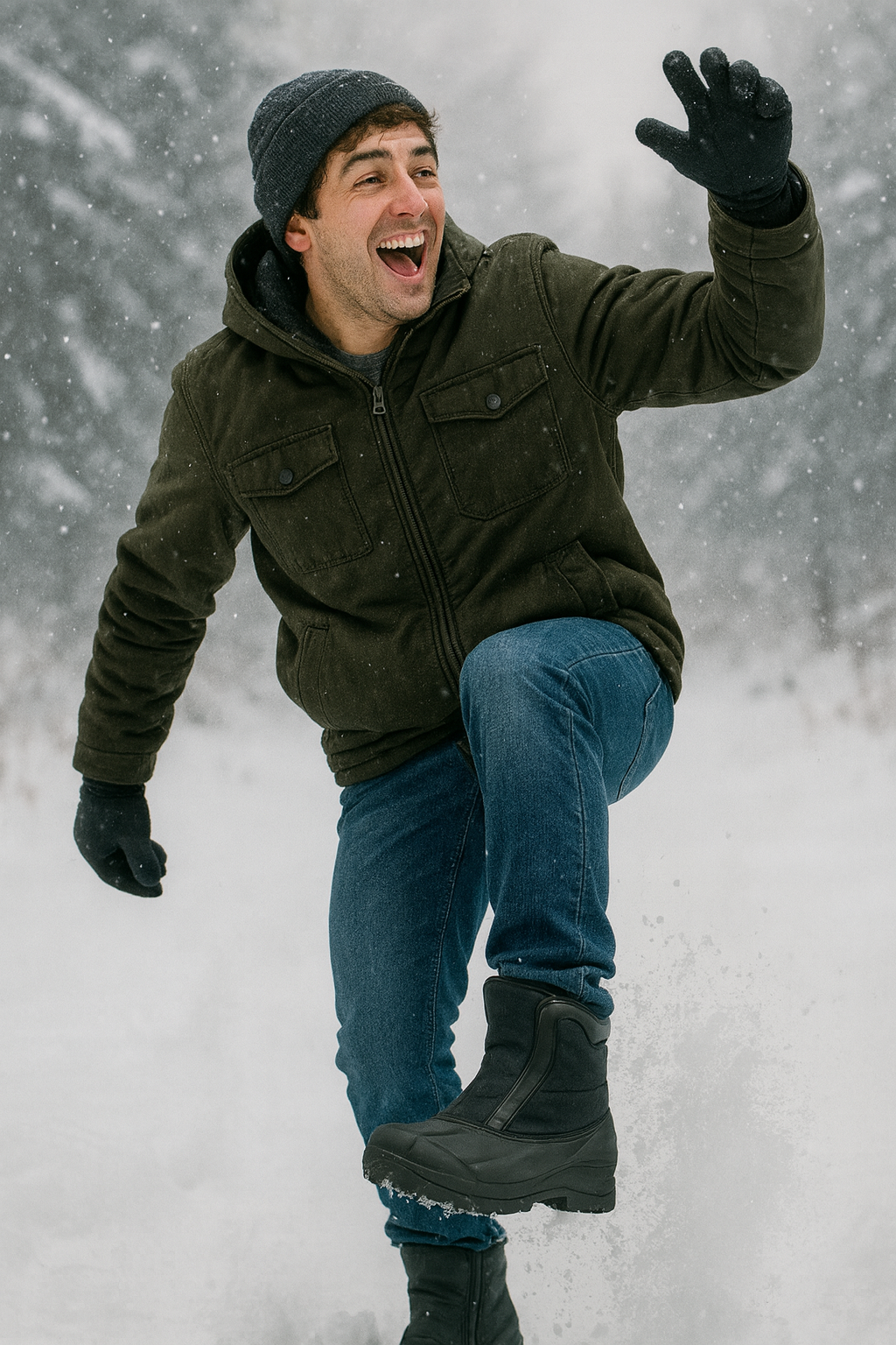 Unisex Premium Nylon Winter Boots - Zipper Waterproof Insulated