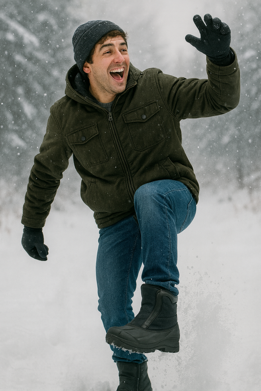 Unisex Premium Nylon Winter Boots - Zipper Waterproof Insulated