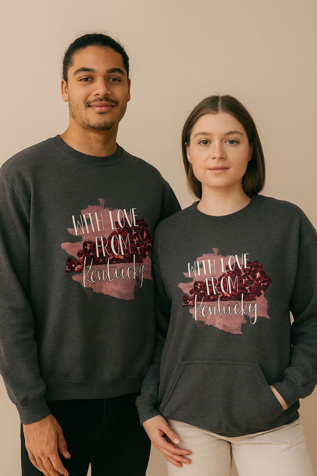 Unisex With Love from Kentucky T-Shirt - Soft Blend Comfort